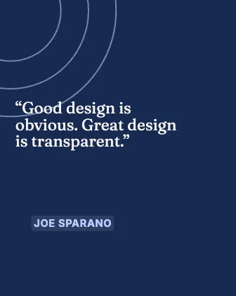 Quote card · Cobalt dark
