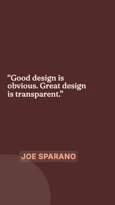 Quote card · Clay dark