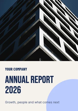 Annual report cover · Cobalt · Poster