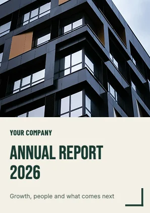 Annual report cover · Forest · Poster