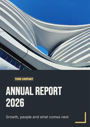 Annual report cover · Ink dark · Poster