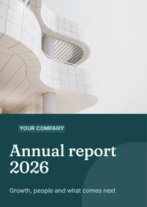 Annual report cover · Lagoon dark