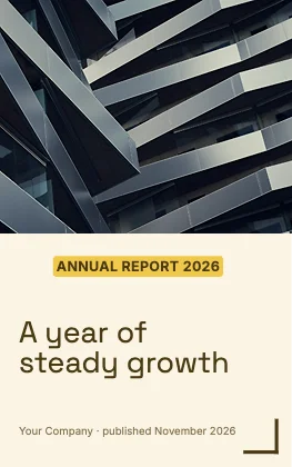 Report cover · Mustard · Grotesk
