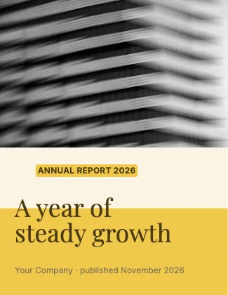 Report cover · Mustard · Editorial