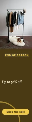 Sale banner · Mustard dark · Editorial
