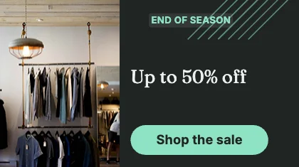 Sale banner · Charcoal dark