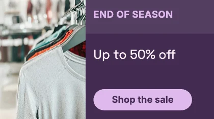 Sale banner · Plum dark · Grotesk