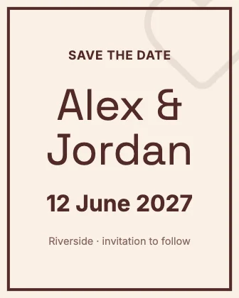 Save the date · Clay · Grotesk
