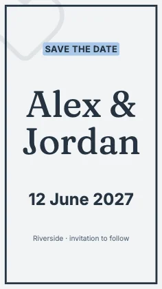 Save the date · Slate