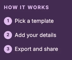 How it works · Plum dark