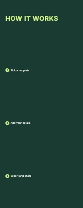 How it works · Forest dark