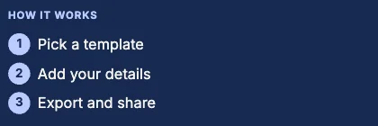 How it works · Cobalt dark · Grotesk