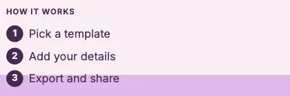 How it works · Plum