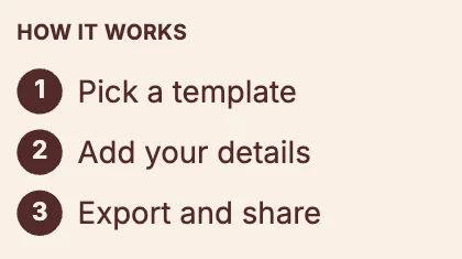 How it works · Clay