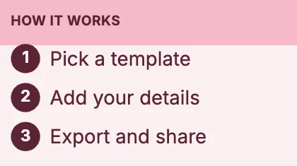 How it works · Rose