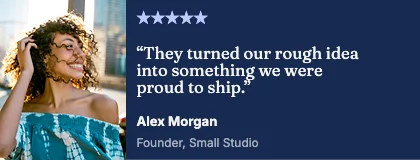 Customer quote · Cobalt dark