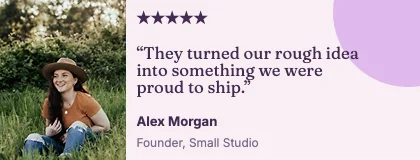 Customer quote · Plum