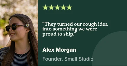 Customer quote · Forest dark