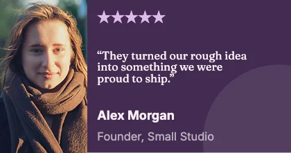 Customer quote · Plum dark