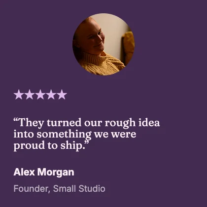 Customer quote · Plum dark