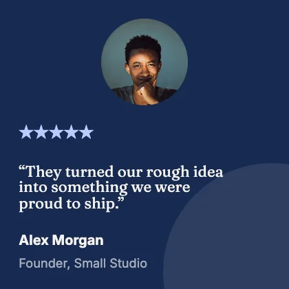 Customer quote · Cobalt dark