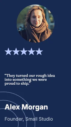 Customer quote · Cobalt dark