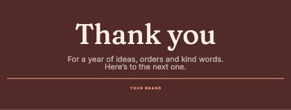 Thank you · Clay dark