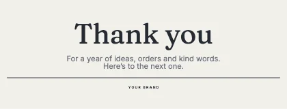 Thank you · Ink