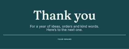 Thank you · Lagoon dark