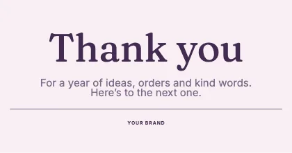 Thank you · Plum