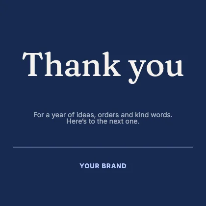 Thank you · Cobalt dark