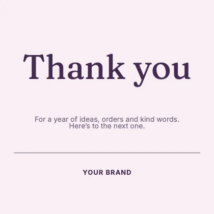 Thank you · Plum