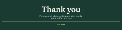 Thank you · Forest dark