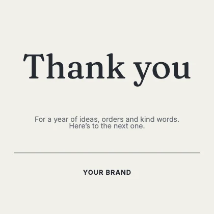 Thank you · Ink
