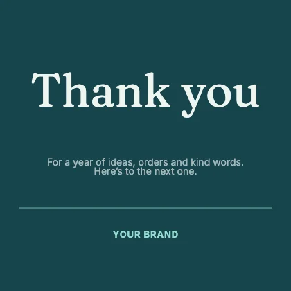 Thank you · Lagoon dark
