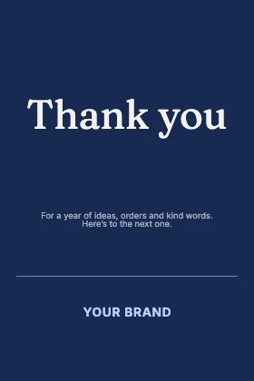 Thank you · Cobalt dark