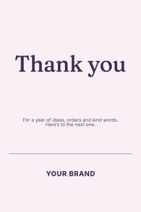 Thank you · Plum
