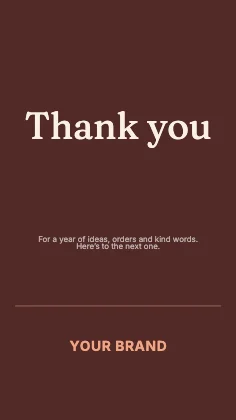 Thank you · Clay dark