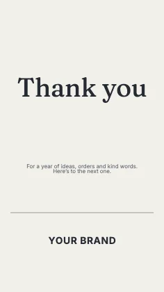 Thank you · Ink
