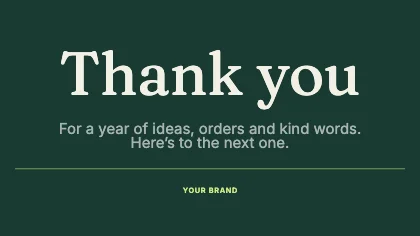 Thank you · Forest dark