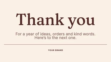 Thank you · Clay