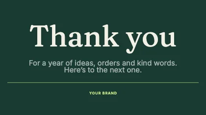 Thank you · Forest dark