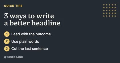 Three tips · Ink dark