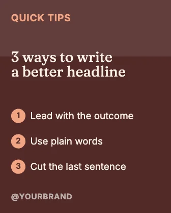 Three tips · Clay dark