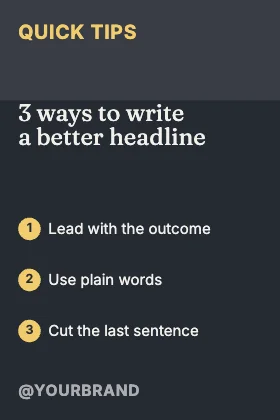 Three tips · Ink dark
