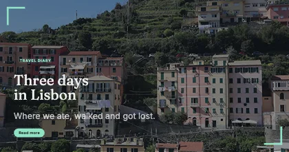 Travel story · Charcoal dark