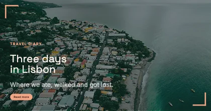 Travel story · Clay dark · Grotesk