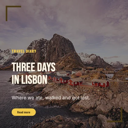 Travel story · Mustard · Poster