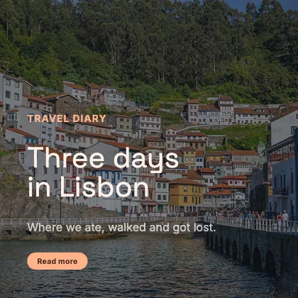 Travel story · Sunset dark · Grotesk