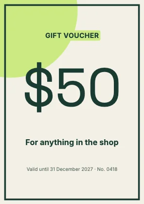 Gift voucher · Forest · Grotesk